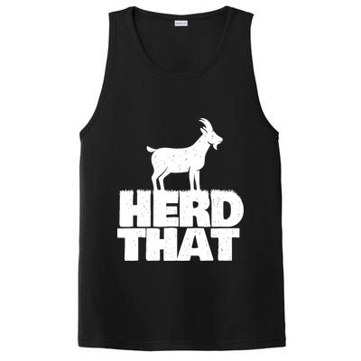 Herd That Goat Farm Animal Lover Rancher Farmer Farming PosiCharge Competitor Tank