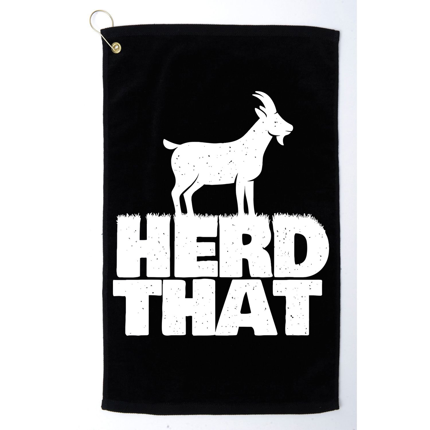 Herd That Goat Farm Animal Lover Rancher Farmer Farming Golf Towel