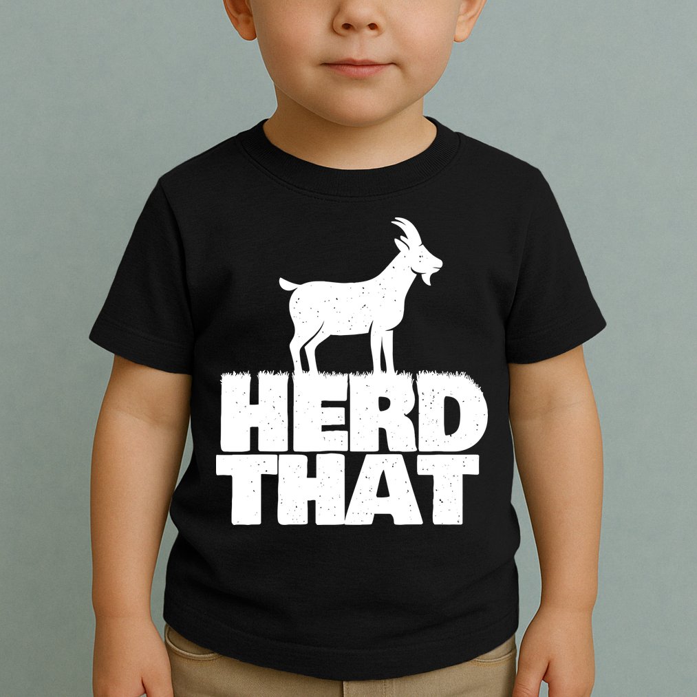 Herd That Goat Farm Animal Lover Rancher Farmer Farming Toddler T-Shirt