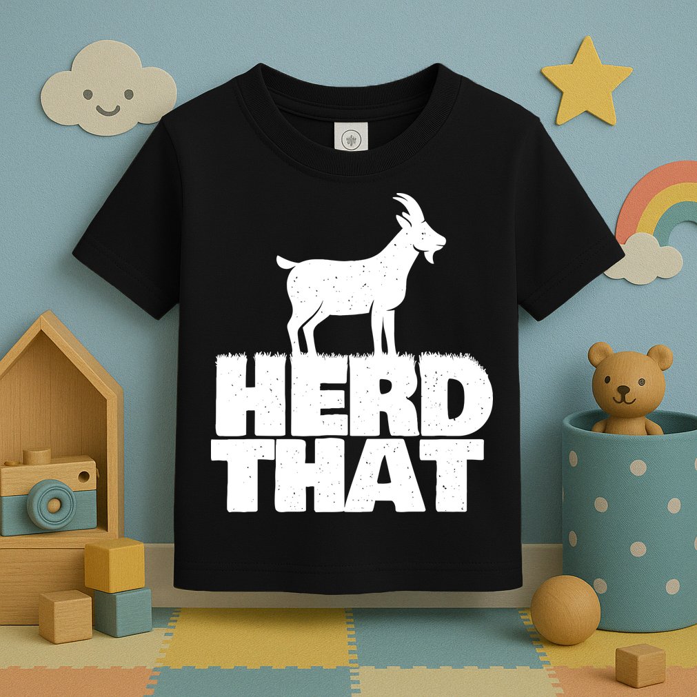 Herd That Goat Farm Animal Lover Rancher Farmer Farming Toddler T-Shirt