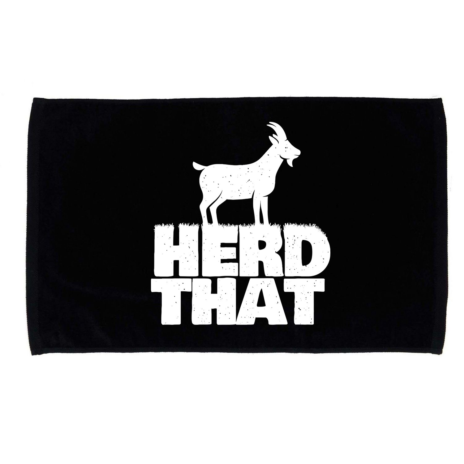 Herd That Goat Farm Animal Lover Rancher Farmer Farming Microfiber Hand Towel