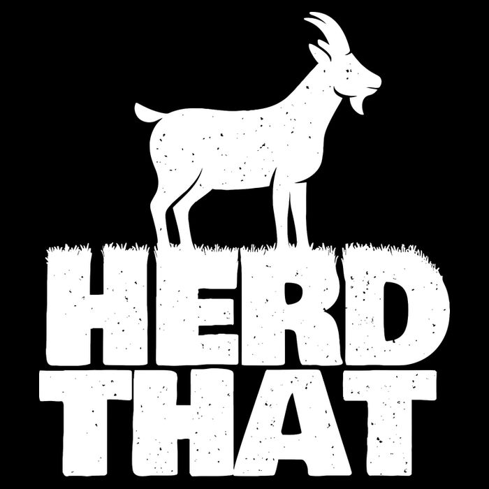 Herd That Goat Farm Animal Lover Rancher Farmer Farming Cropped Pullover Crew