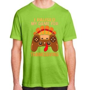 Happy Thanksgiving Gaming Fall Turkey Gamer Adult ChromaSoft Performance T-Shirt