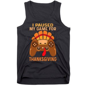 Happy Thanksgiving Gaming Fall Turkey Gamer Tank Top