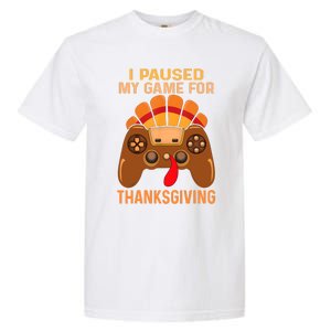 Happy Thanksgiving Gaming Fall Turkey Gamer Garment-Dyed Heavyweight T-Shirt