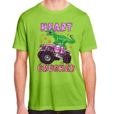 Heart Tmeaningful Giftrex Crusher Dinosaur Valentines Day Gift Adult ChromaSoft Performance T-Shirt