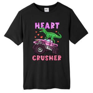 Heart Tmeaningful Giftrex Crusher Dinosaur Valentines Day Gift Tall Fusion ChromaSoft Performance T-Shirt