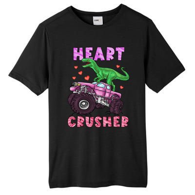 Heart Tmeaningful Giftrex Crusher Dinosaur Valentines Day Gift Tall Fusion ChromaSoft Performance T-Shirt