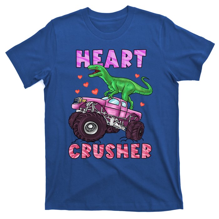 Heart Tmeaningful Giftrex Crusher Dinosaur Valentines Day Gift T-Shirt