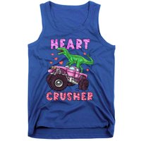 Heart Tmeaningful Giftrex Crusher Dinosaur Valentines Day Gift Tank Top