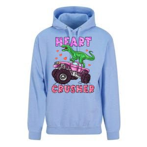 Heart Tmeaningful Giftrex Crusher Dinosaur Valentines Day Gift Unisex Surf Hoodie