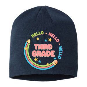 Hello Third Grade Sustainable Beanie