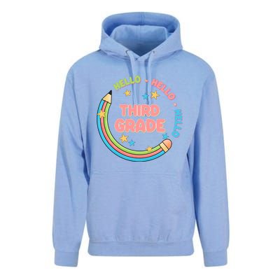 Hello Third Grade Unisex Surf Hoodie