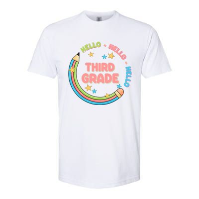 Hello Third Grade Softstyle® CVC T-Shirt