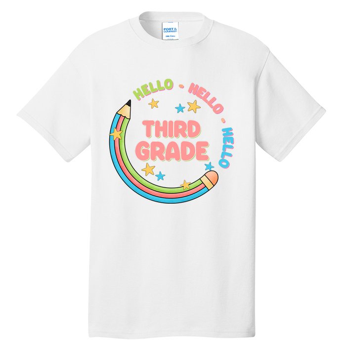 Hello Third Grade Tall T-Shirt