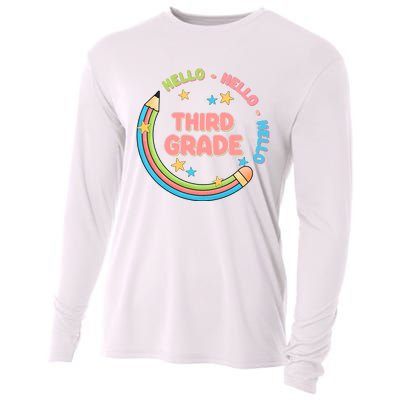 Hello Third Grade Cooling Performance Long Sleeve Crew