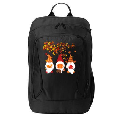 Halloween Three Gnomes Hat Leopard Pumpkin Fall Leaves Cool Gift City Backpack