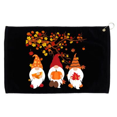 Halloween Three Gnomes Hat Leopard Pumpkin Fall Leaves Cool Gift Grommeted Golf Towel