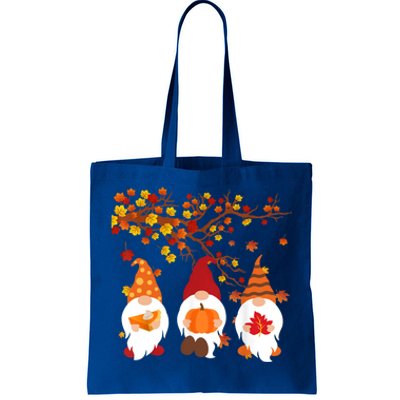 Halloween Three Gnomes Hat Leopard Pumpkin Fall Leaves Cool Gift Tote Bag