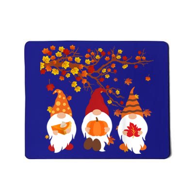 Halloween Three Gnomes Hat Leopard Pumpkin Fall Leaves Cool Gift Mousepad