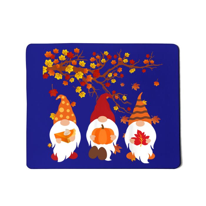 Halloween Three Gnomes Hat Leopard Pumpkin Fall Leaves Cool Gift Mousepad