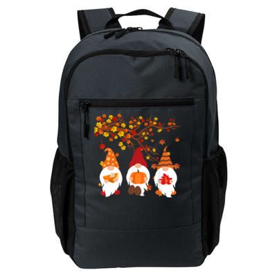 Halloween Three Gnomes Hat Leopard Pumpkin Fall Leaves Cool Gift Daily Commute Backpack