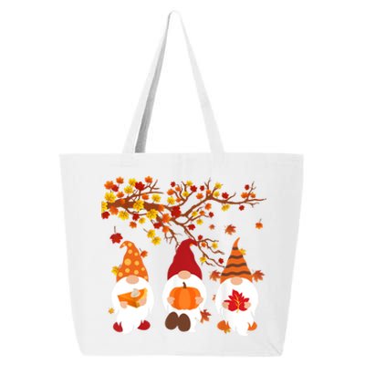 Halloween Three Gnomes Hat Leopard Pumpkin Fall Leaves Cool Gift 25L Jumbo Tote