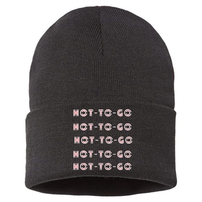 Hot To Go Hot To Go Bi Pride Lesbian Pride Queer Sustainable Knit Beanie