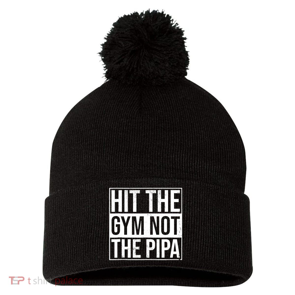 Hit The Gym Not The Pipa Pom Pom 12in Knit Beanie