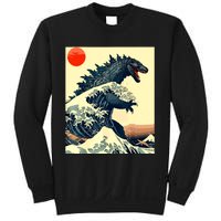 Hokusai The Great Kaiju Off Kanagawa Vintage Japanese Art Sweatshirt