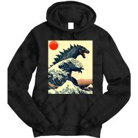 Hokusai The Great Kaiju Off Kanagawa Vintage Japanese Art Tie Dye Hoodie