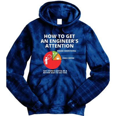 How To Get An Engineers Attention Funny Engineering Tie Dye Hoodie