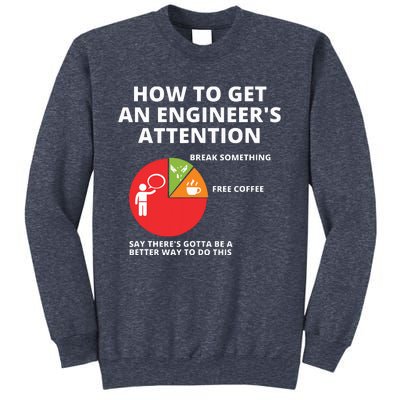 How To Get An Engineers Attention Funny Engineering Sweatshirt