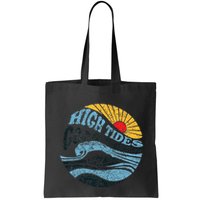 High Tides Good Vibes Vintage Wave And Palm Tree Bag