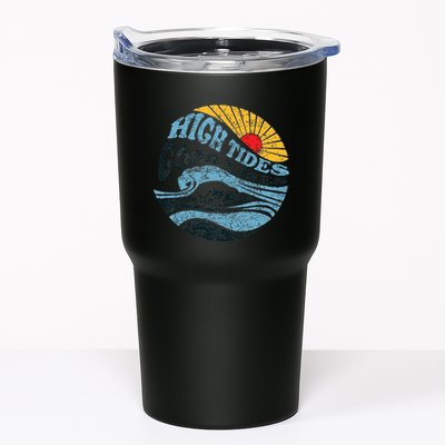 High Tides Good Vibes Vintage Wave And Palm Tree Tumbler