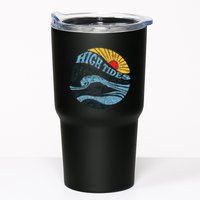 High Tides Good Vibes Vintage Wave And Palm Tree Tumbler