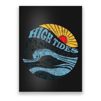 High Tides Good Vibes Vintage Wave And Palm Tree Poster