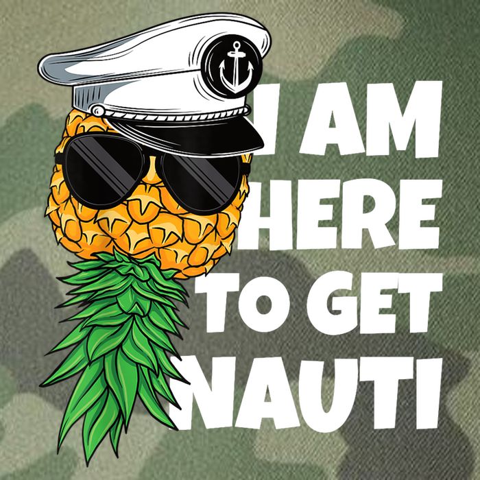Here To Get Nauti Cruise Boat Upside Down Pineapple Swinger Legacy Tie Dye Trucker Hat