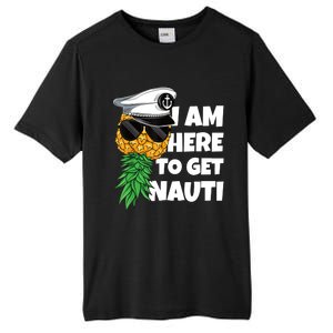 Here To Get Nauti Cruise Boat Upside Down Pineapple Swinger Tall Fusion ChromaSoft Performance T-Shirt