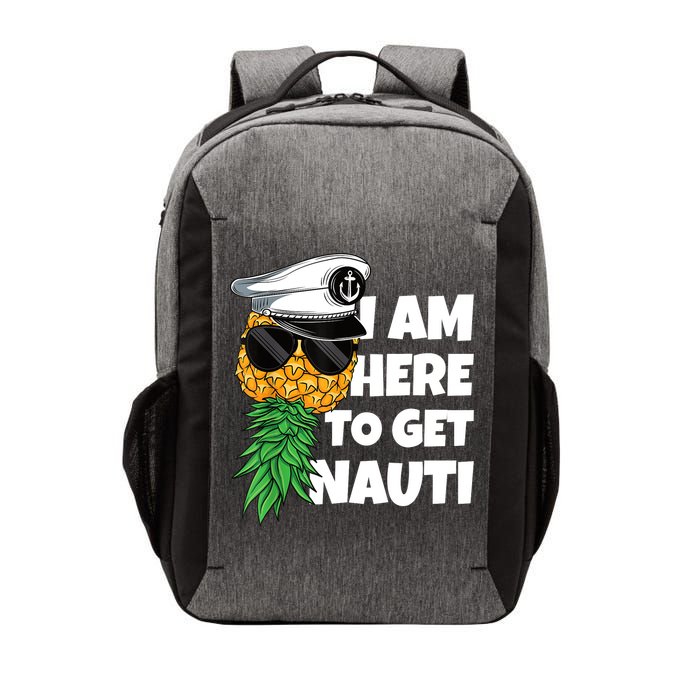 Here To Get Nauti Cruise Boat Upside Down Pineapple Swinger Vector Backpack