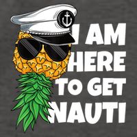 Here To Get Nauti Cruise Boat Upside Down Pineapple Swinger Vector Backpack