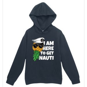 Here To Get Nauti Cruise Boat Upside Down Pineapple Swinger Urban Pullover Hoodie