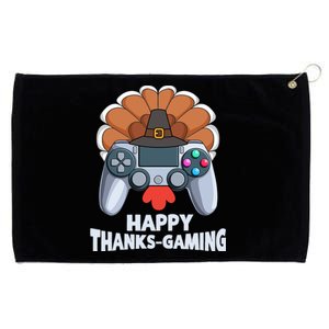 Happy Thanks Gaming Funny Video Gamer Turkey Thanksgiving Cute Gift Grommeted Golf Towel