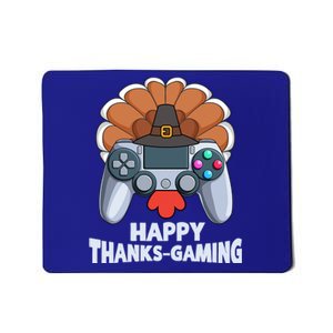 Happy Thanks Gaming Funny Video Gamer Turkey Thanksgiving Cute Gift Mousepad