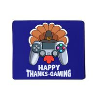 Happy Thanks Gaming Funny Video Gamer Turkey Thanksgiving Cute Gift Mousepad