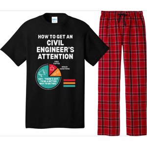 How To Get Engineers Attention Funny Civil Engineering Pajama Set