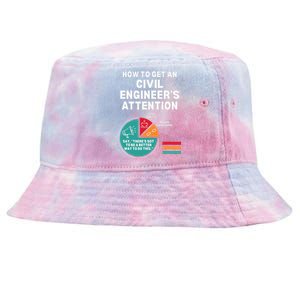 How To Get Engineers Attention Funny Civil Engineering Tie-Dyed Bucket Hat