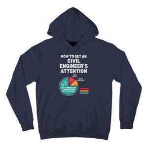 How To Get Engineers Attention Funny Civil Engineering Tall Hoodie