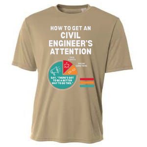 How To Get Engineers Attention Funny Civil Engineering Cooling Performance Crew T-Shirt