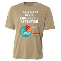 How To Get Engineers Attention Funny Civil Engineering Cooling Performance Crew T-Shirt